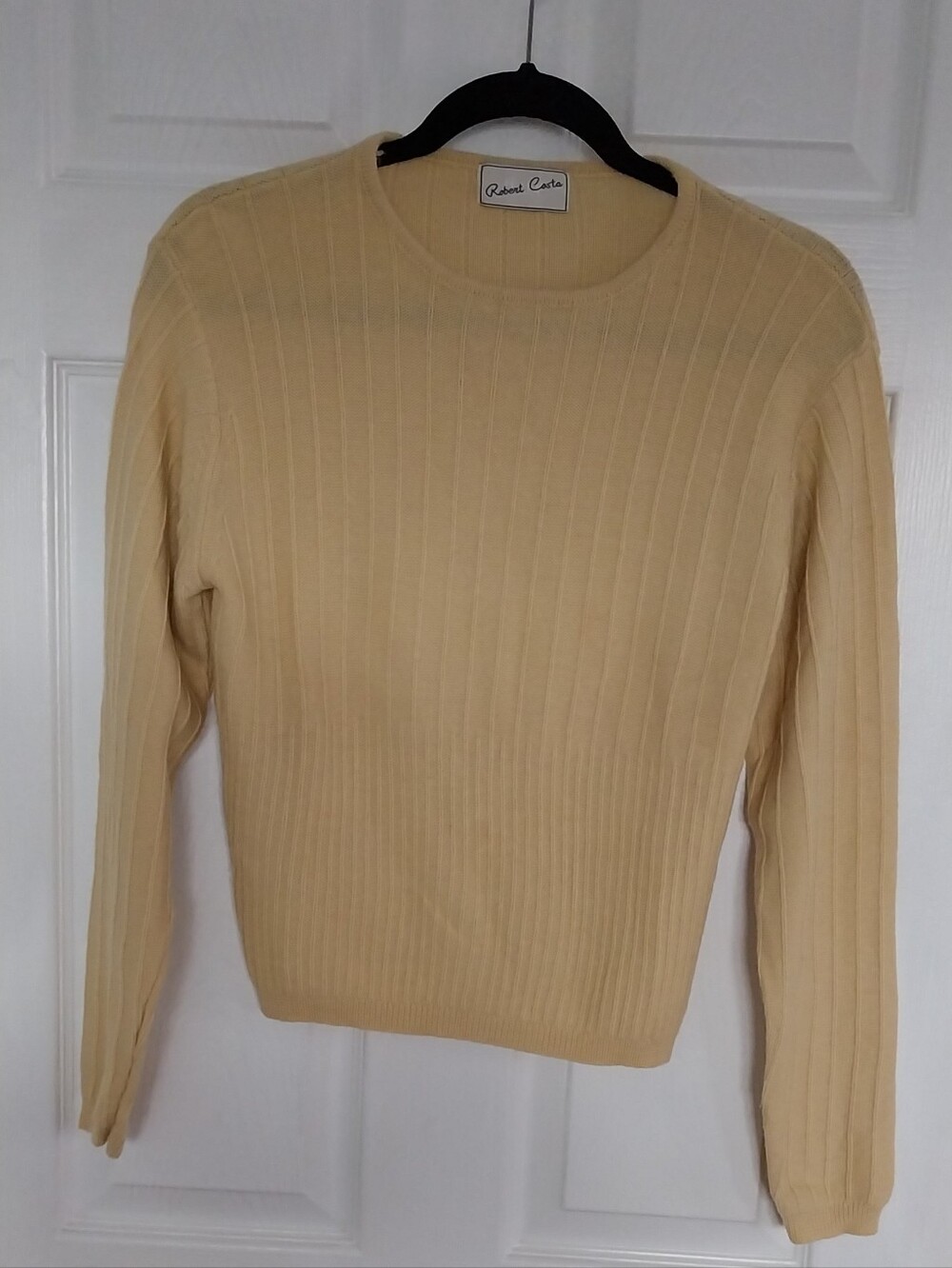 💯% Wool Ribbed Long-Sleeve Sweater - Picture 3 of 9